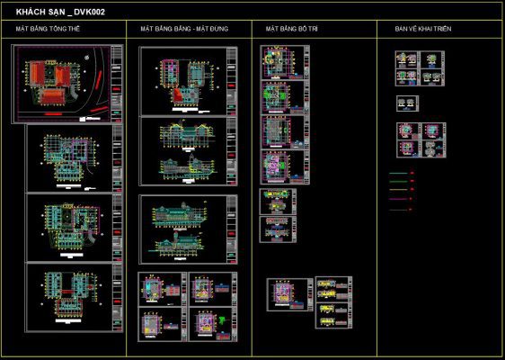 bản vẽ autocad khách sạn